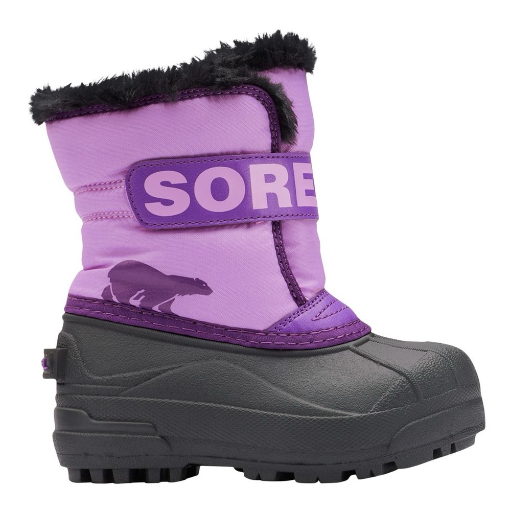 Size 9 Toddler Sorel Kids Purple and Black Snow Boots